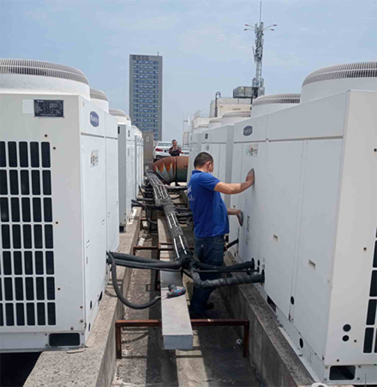 北流中央空调制热和不制冷系统维修方法